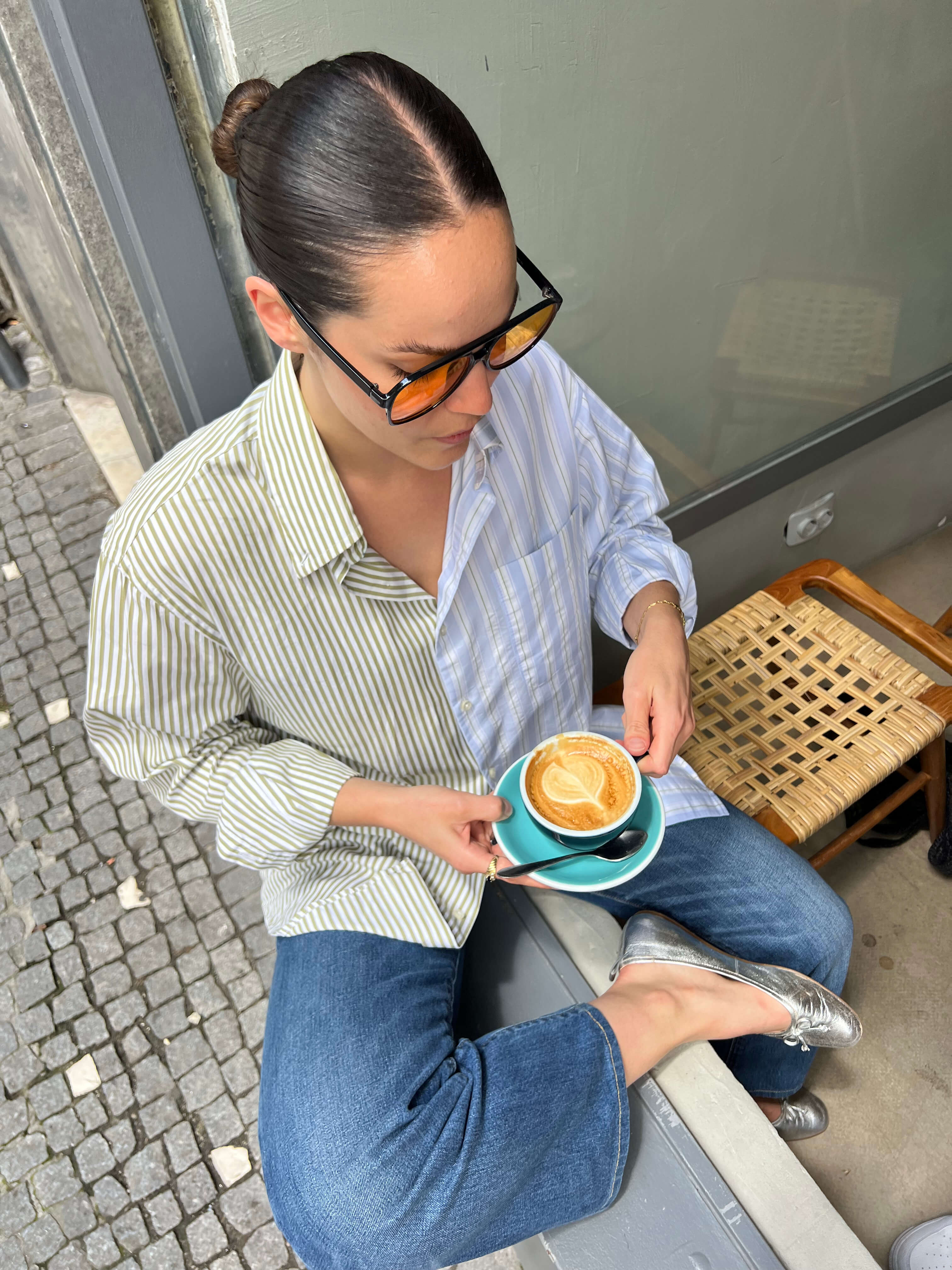 DUO Shirt - CH Green & Baby Blue (S/L)