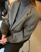 Bomber - Texture marron (XS/M)