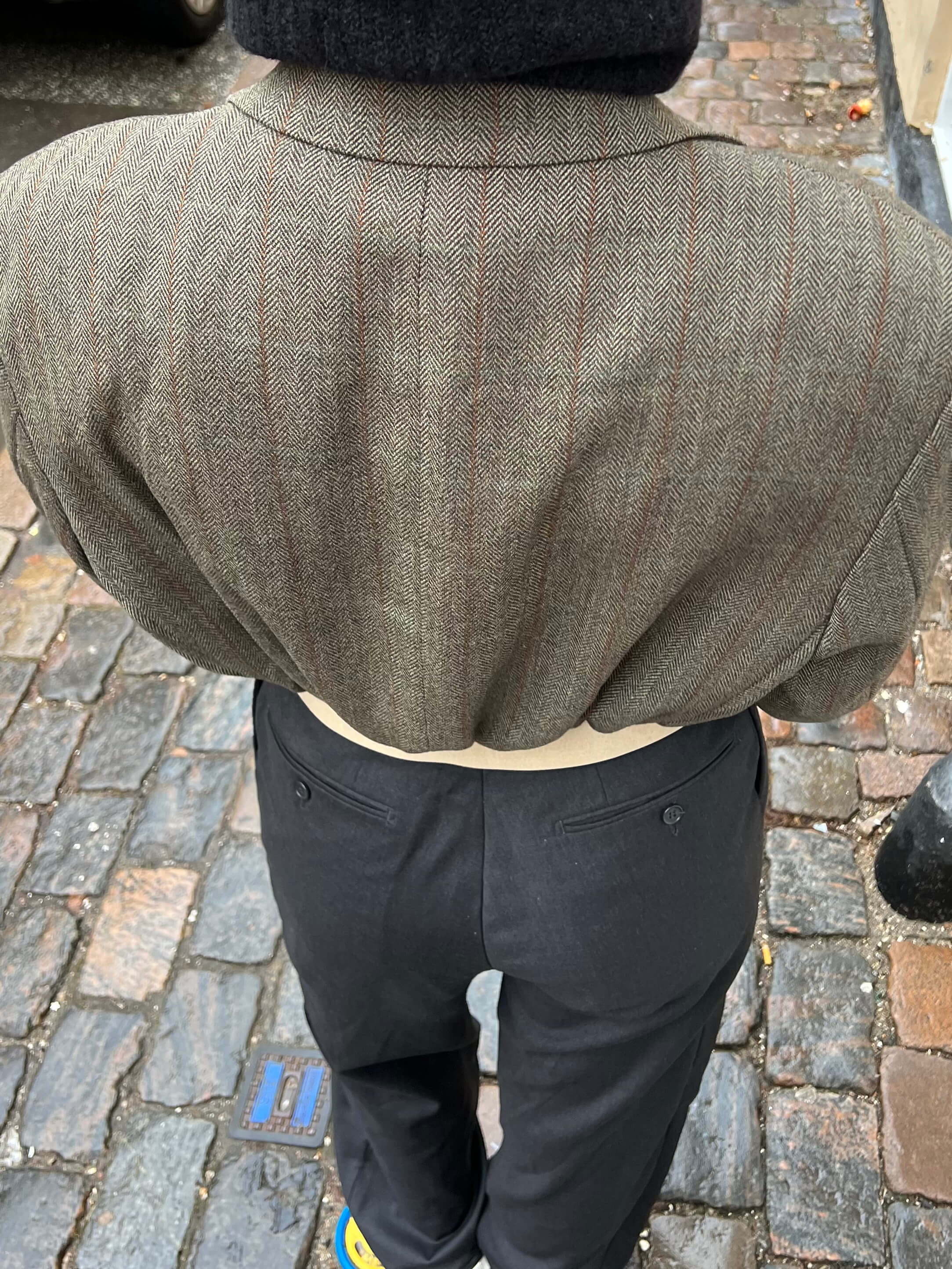 Chaqueta bomber marrón texturizada (XS/M)