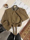 Tied-up Blazer - Oatmeal (M)