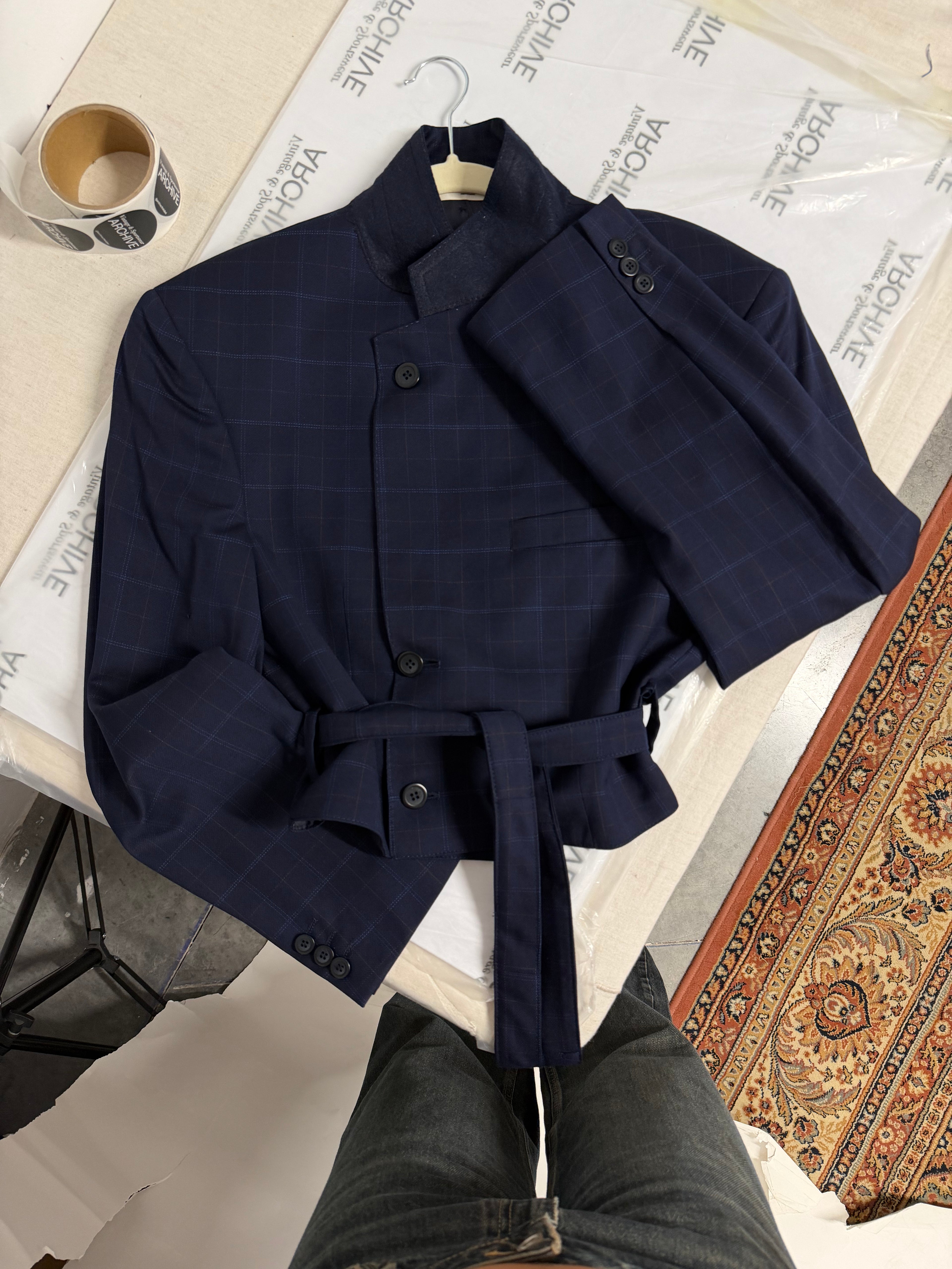 Tied-up Blazer - Dark Blue (M)