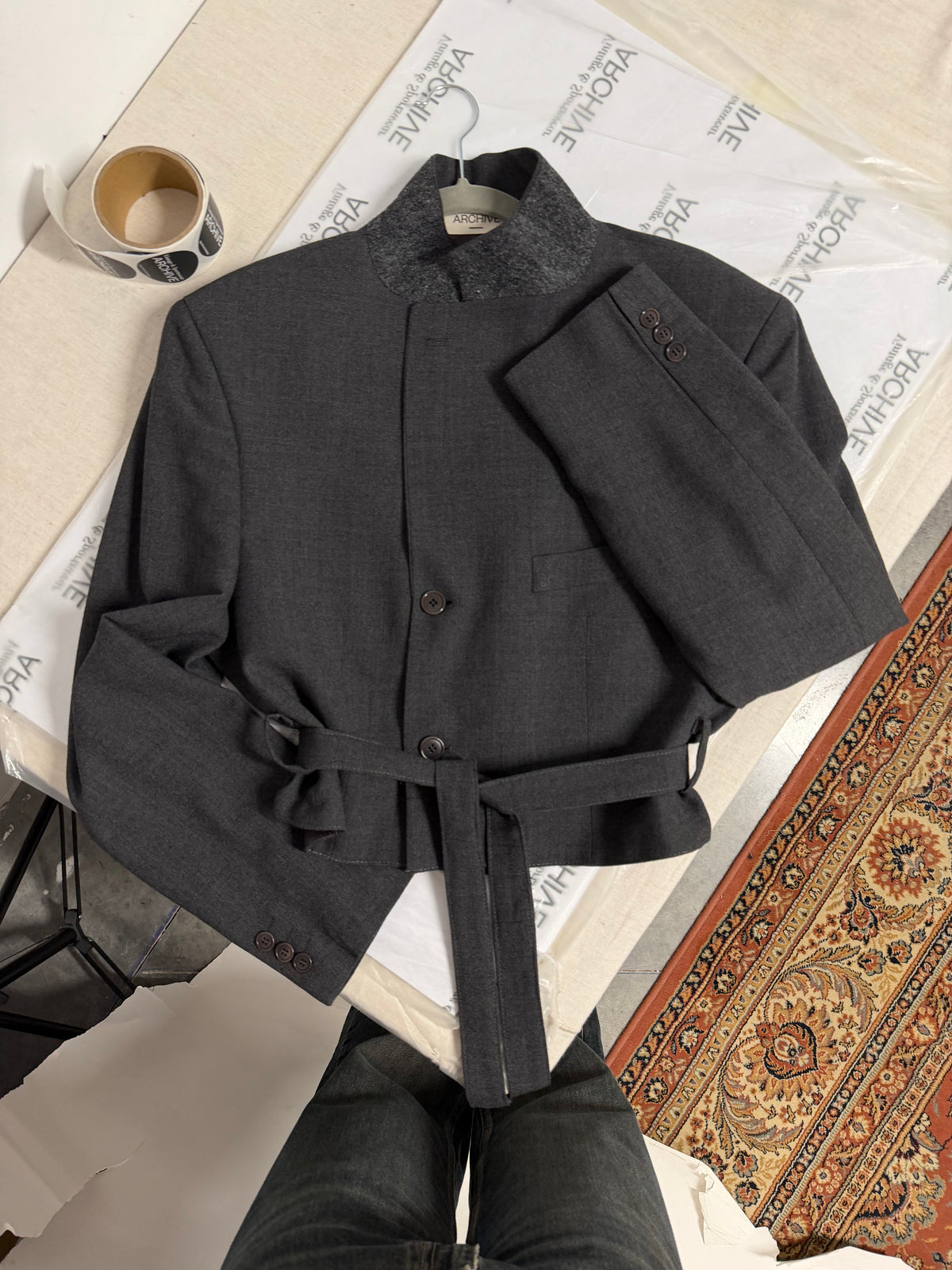 Tied-up Blazer - Grey Perfection (L)