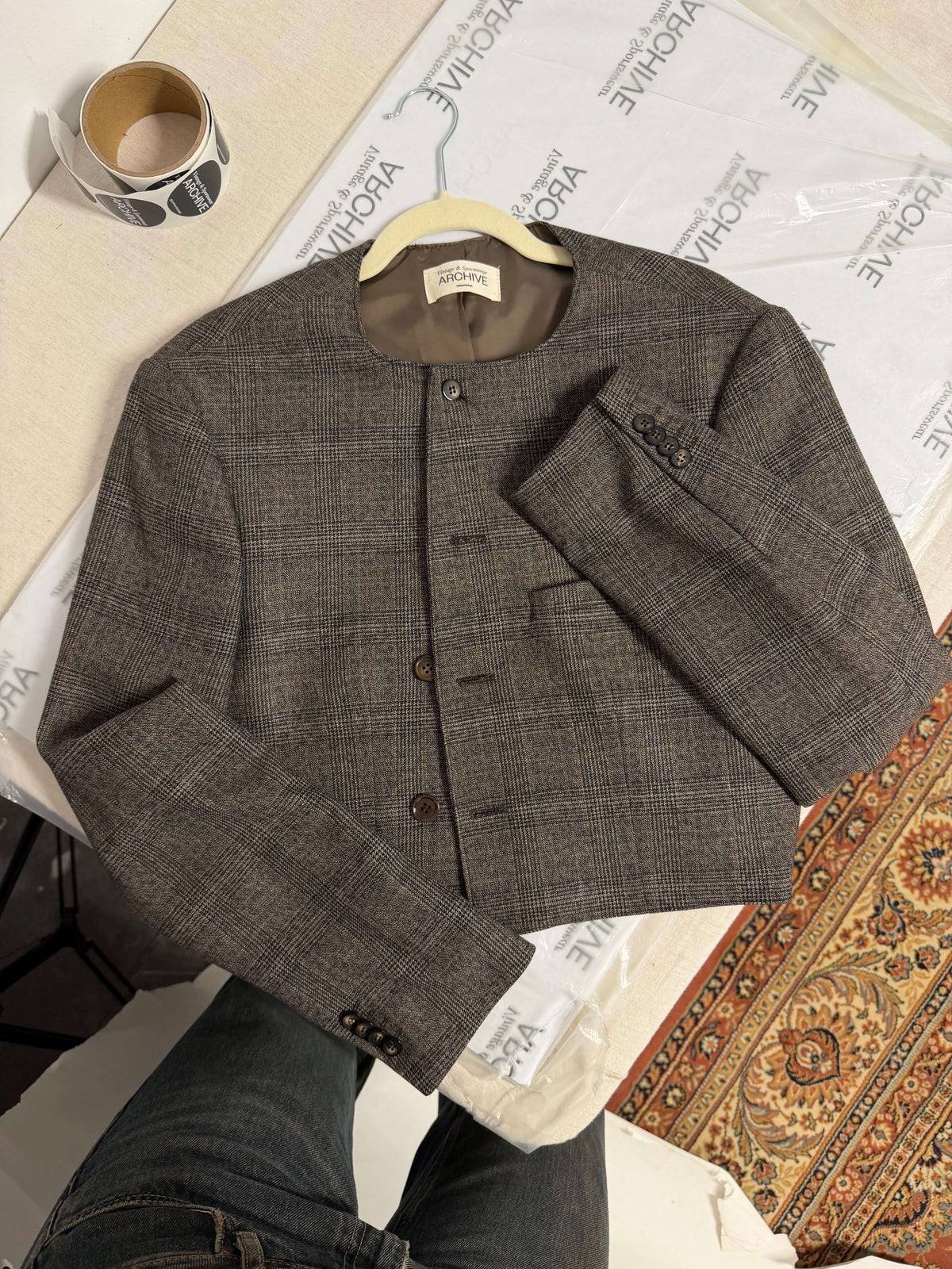 90s Blazer - Checkred Perfection (M)