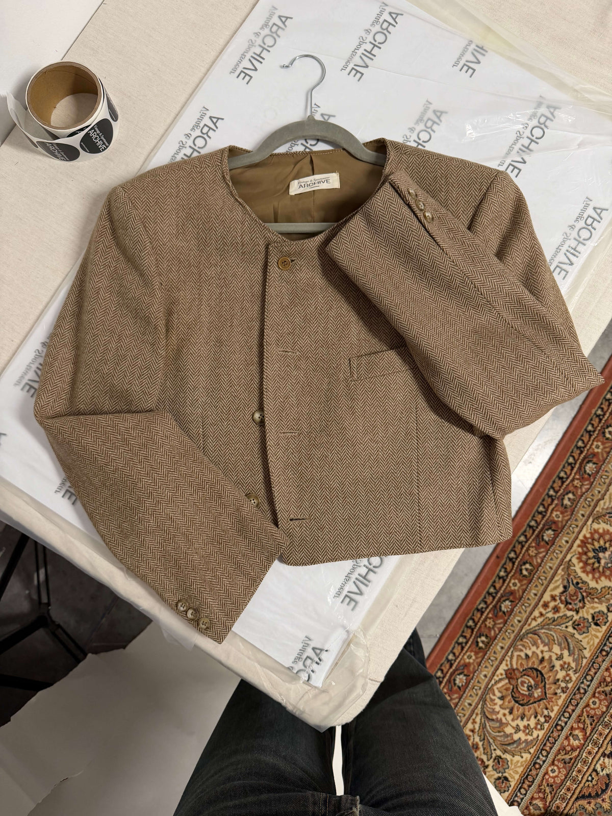 90s Blazer - Textured Oatmilk (M)
