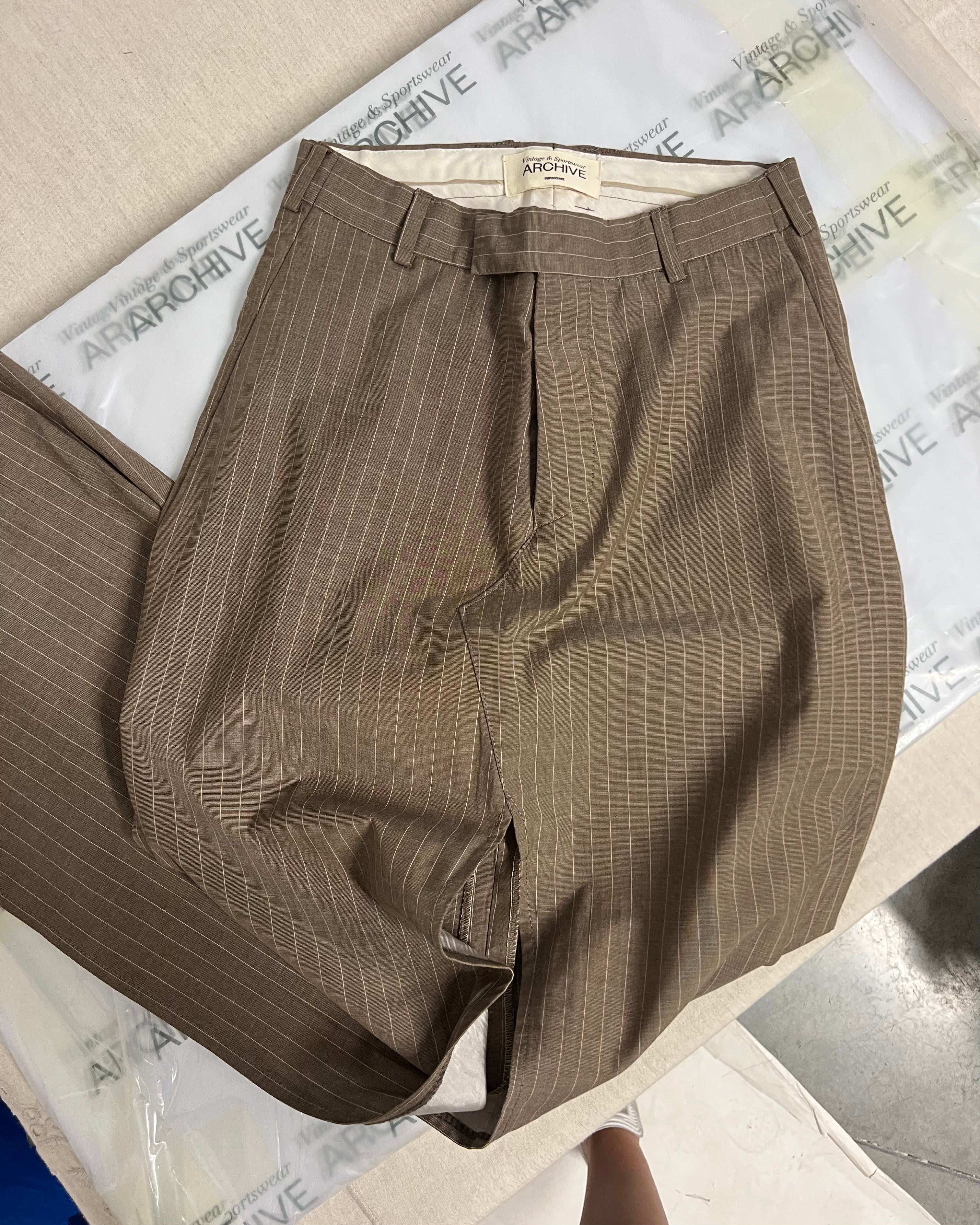 Jupe longue - Beige à rayures blanches (XXS/XS)