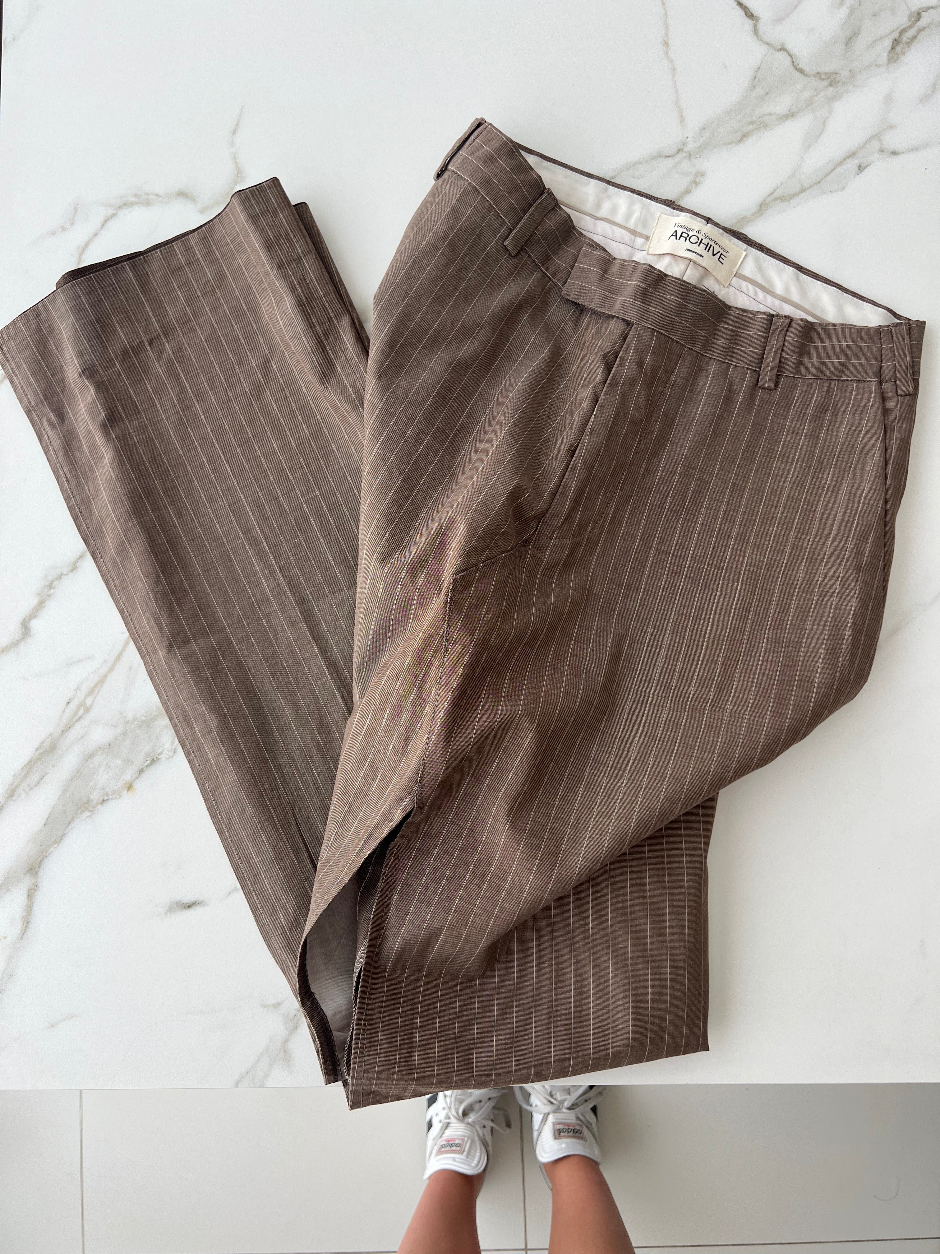 Jupe longue - Beige à rayures blanches (XXS/XS)