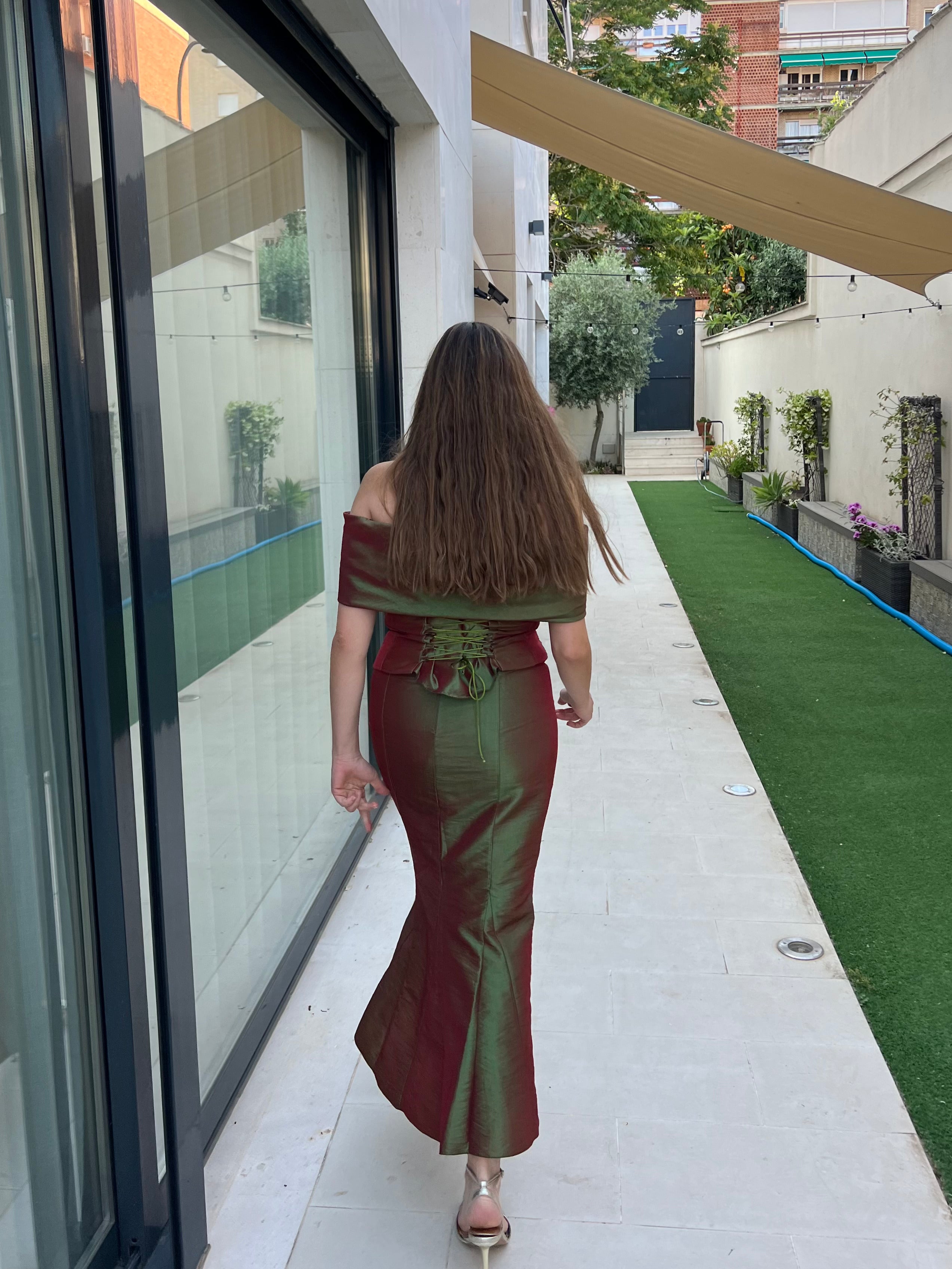 Two Pieces Set - Dark Olive, size 36