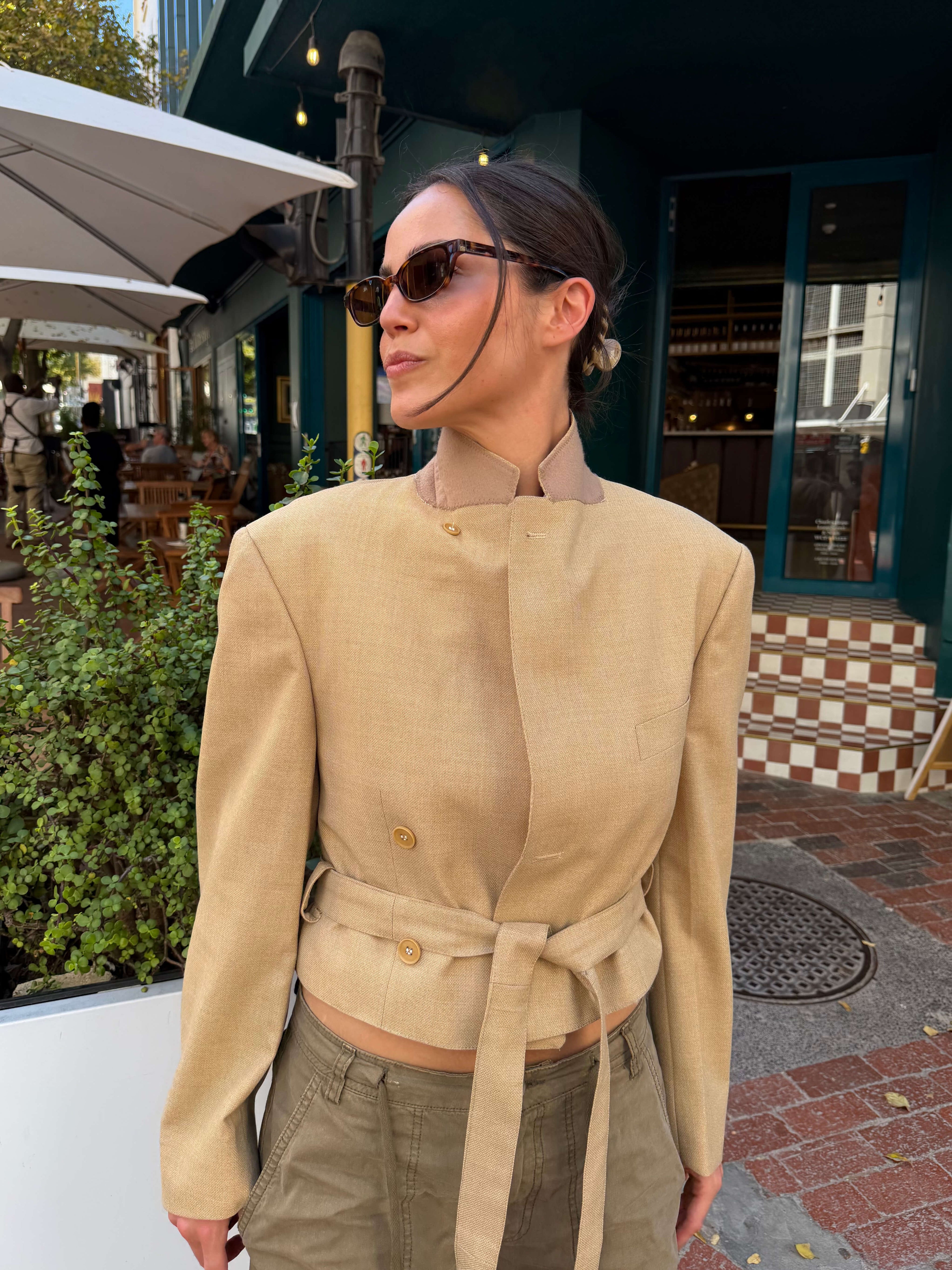 Tied-up Blazer - Cream (M - L)