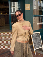 Tied-up Blazer - Cream (L)