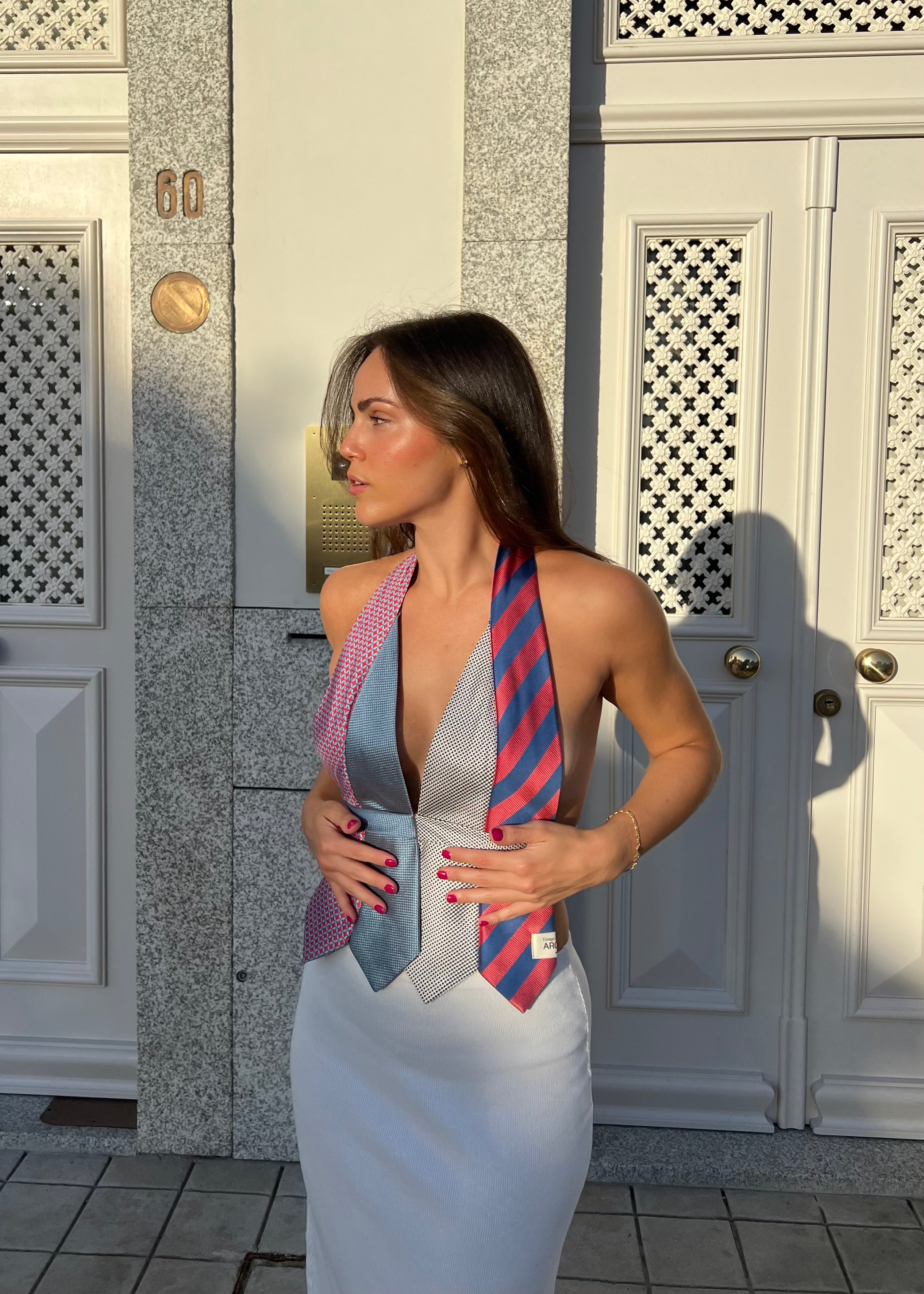 Tie Top & Flower Choker - nº 9 (S/M)