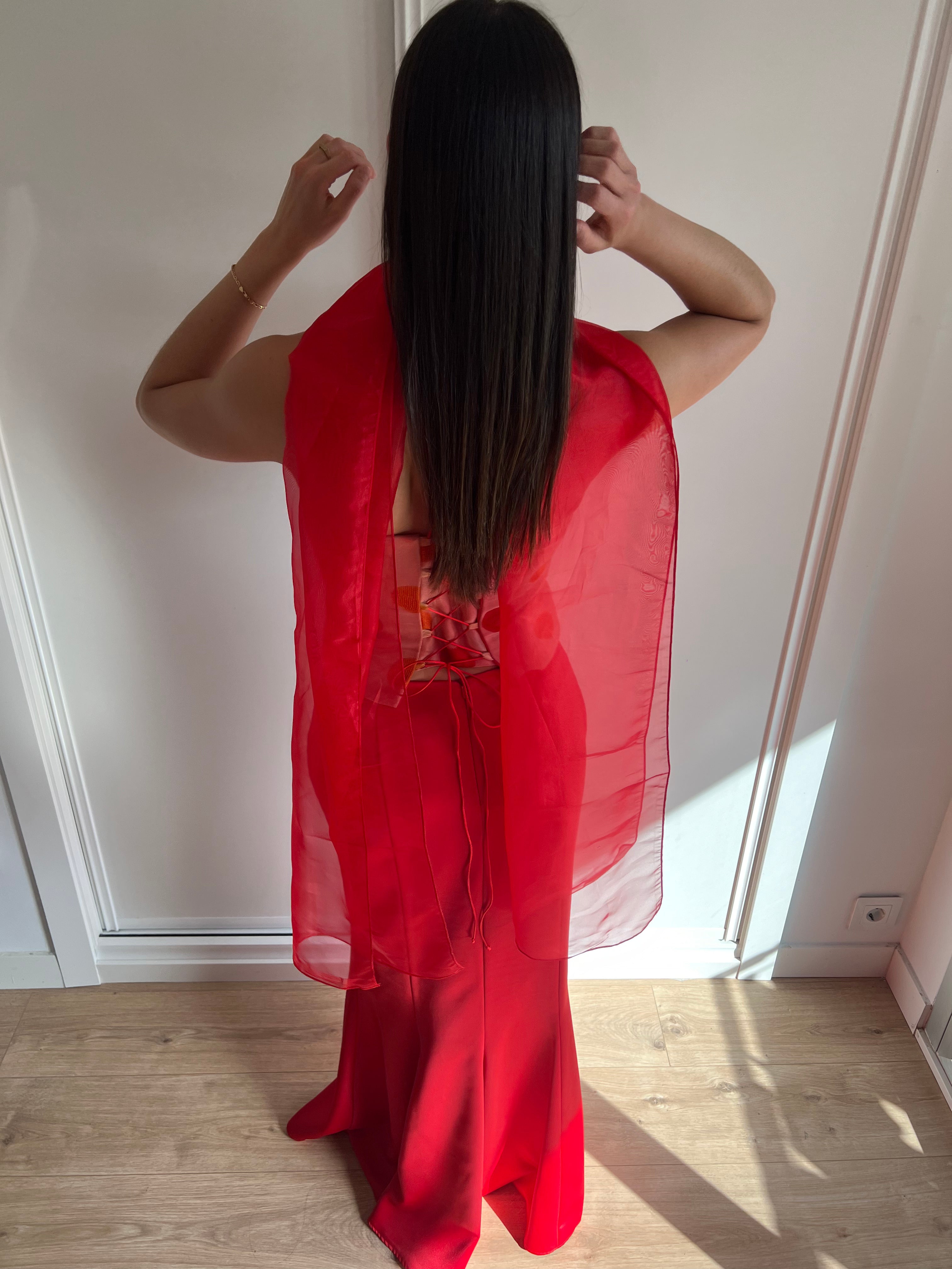 Two Pieces Set - Red & Pink, size 40