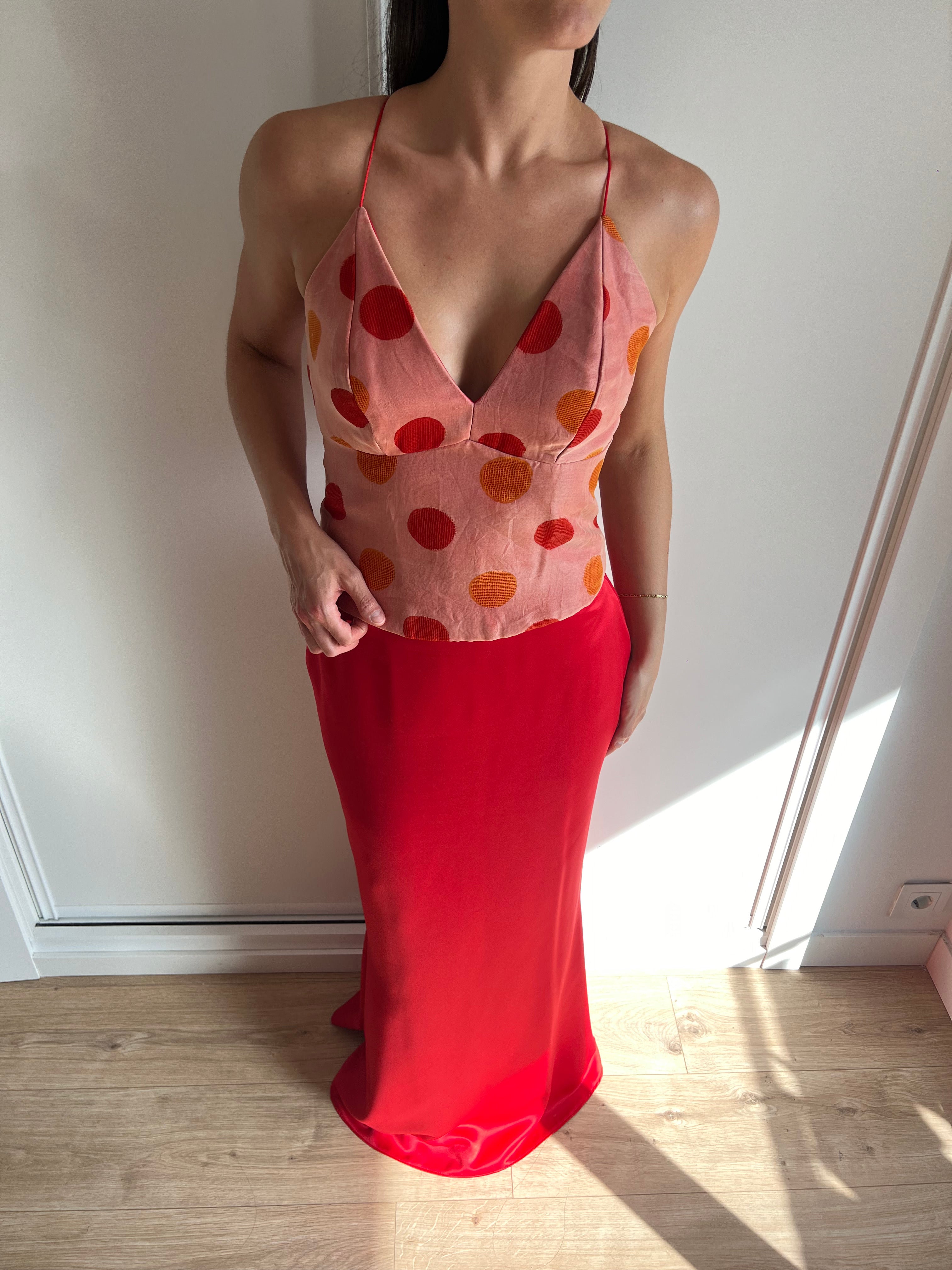 Two Pieces Set - Red & Pink, size 40