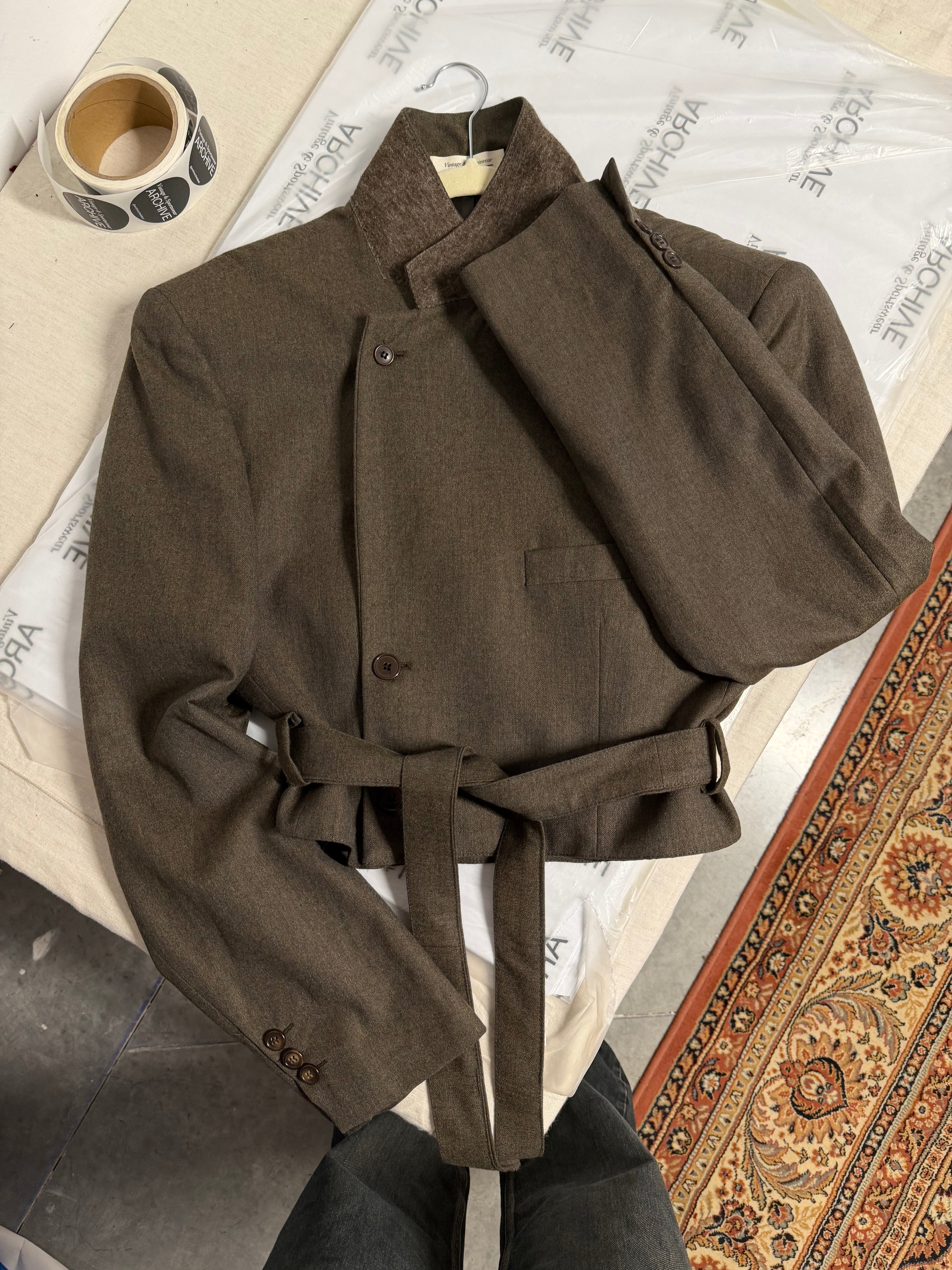 Tied-up Blazer - Darker Green (L)