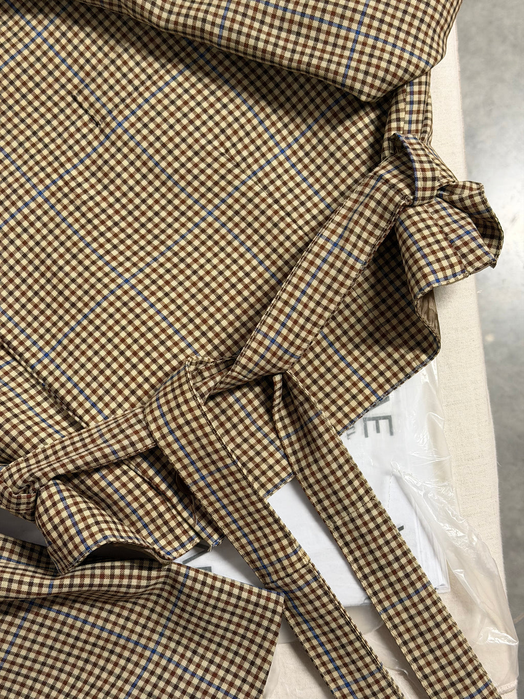 Tied-up Blazer - Brown Squared (L)