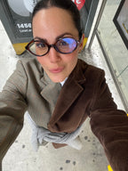 Blazer DUO - Velours côtelé chocolat (M)