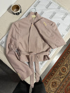 Vegan Tied-up Blazer - Stripped Perfection (XS)