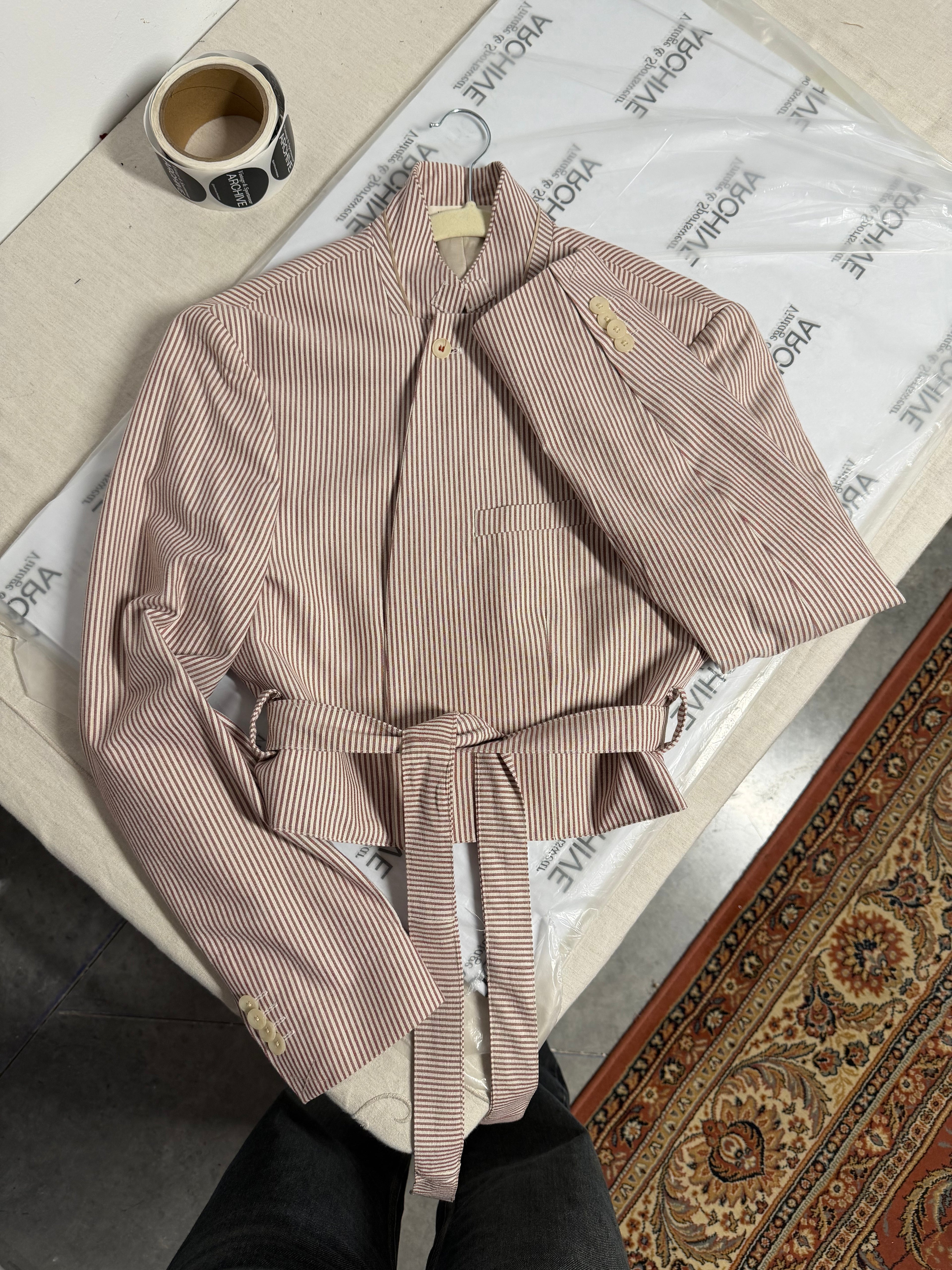 Vegan Tied-up Blazer - Stripped Perfection (XS)