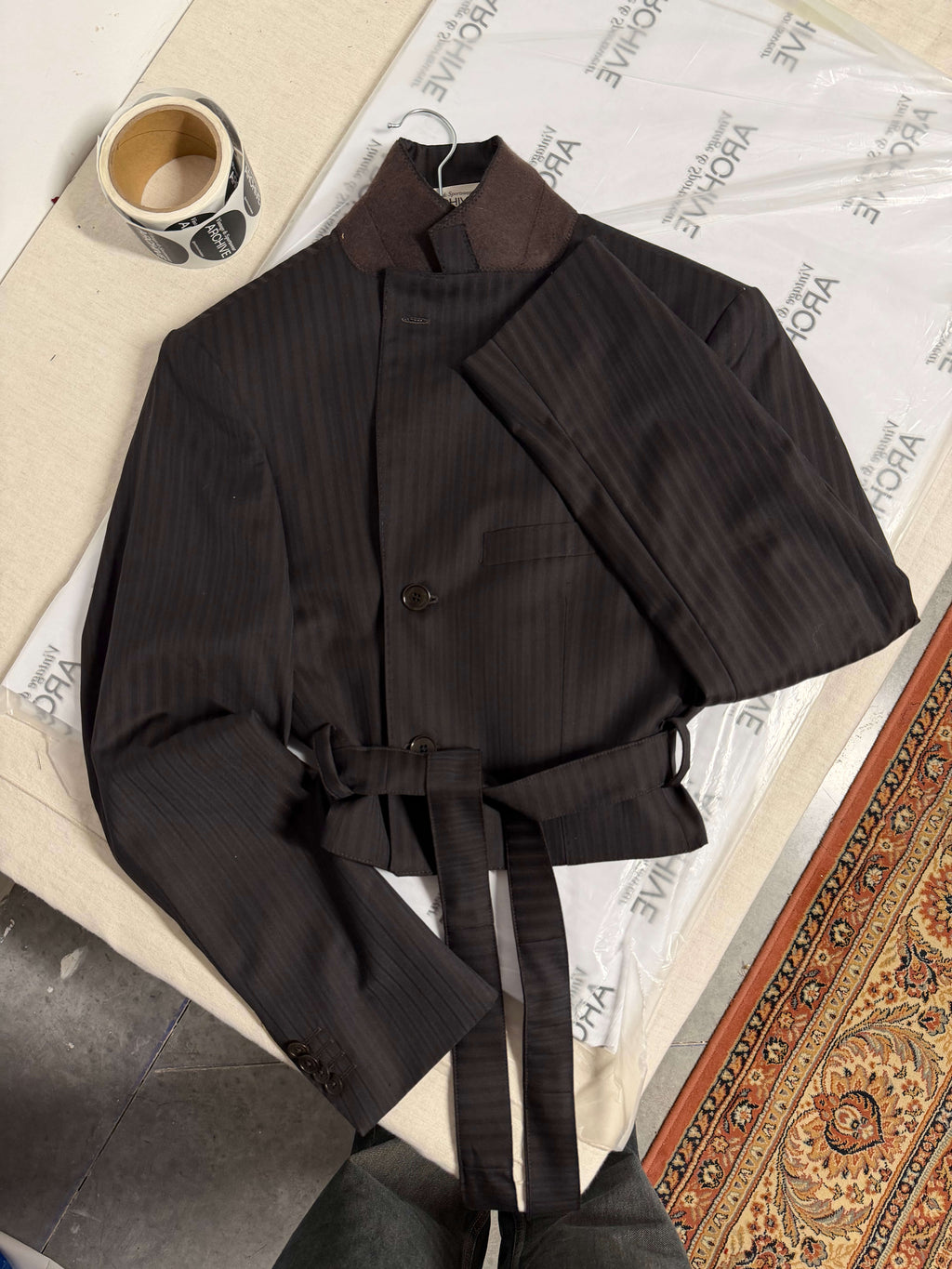 Tied-up Blazer - Dark Brown (XXS)