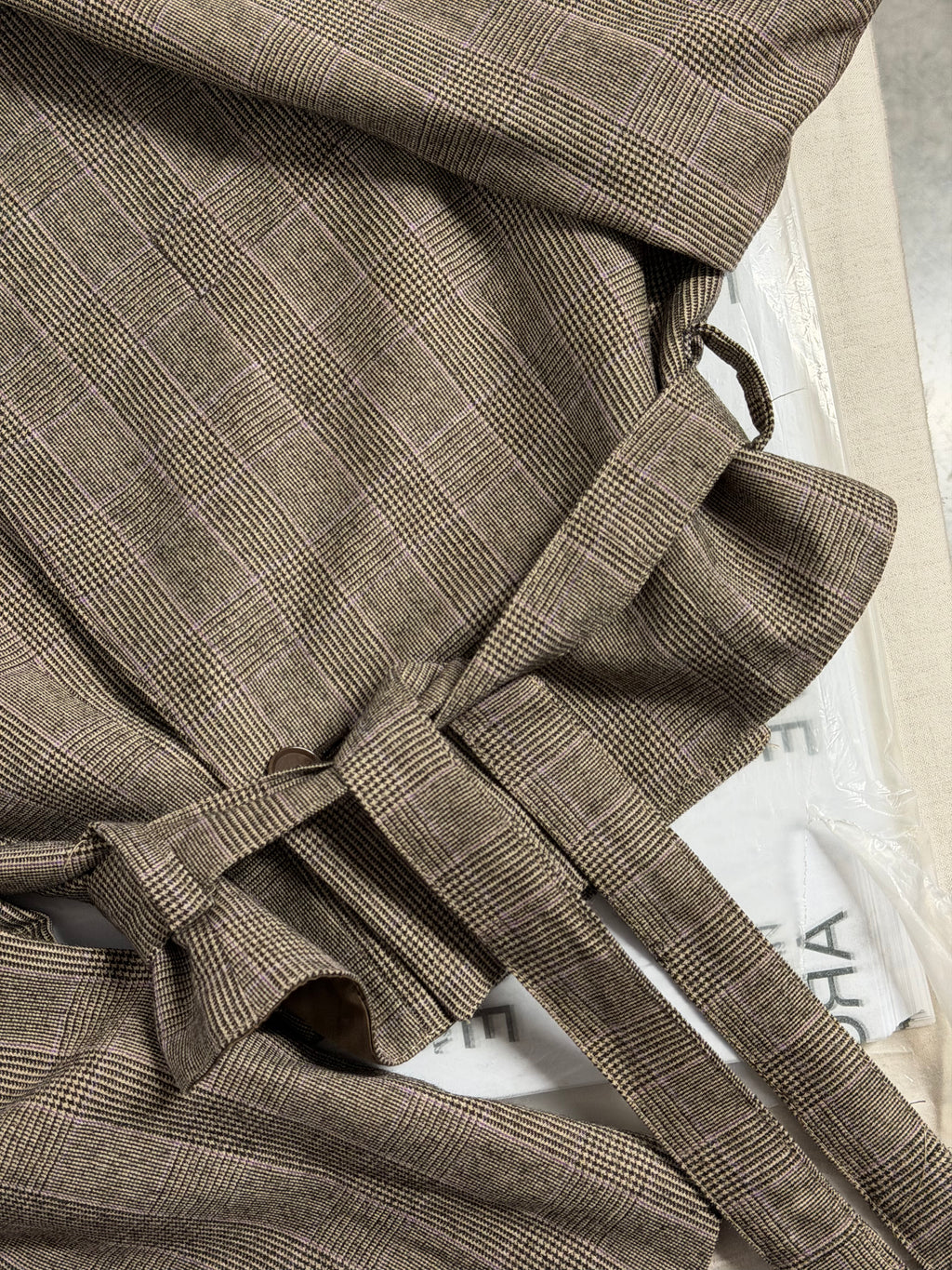 Tied-up Blazer - Textured Pinky Brown (M)