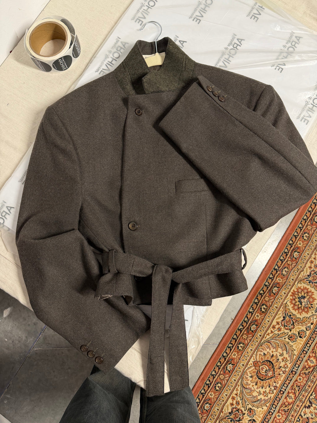 Tied-up Blazer - Vintage Green (L)