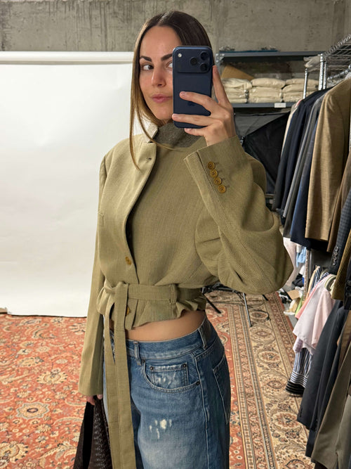 Tied-up Blazer in Golden