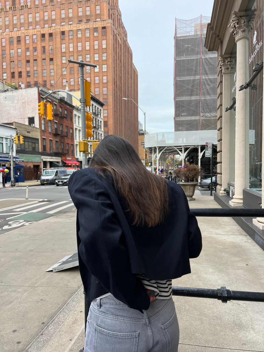 Cropped Blazer - Navy Wool (M/XL)