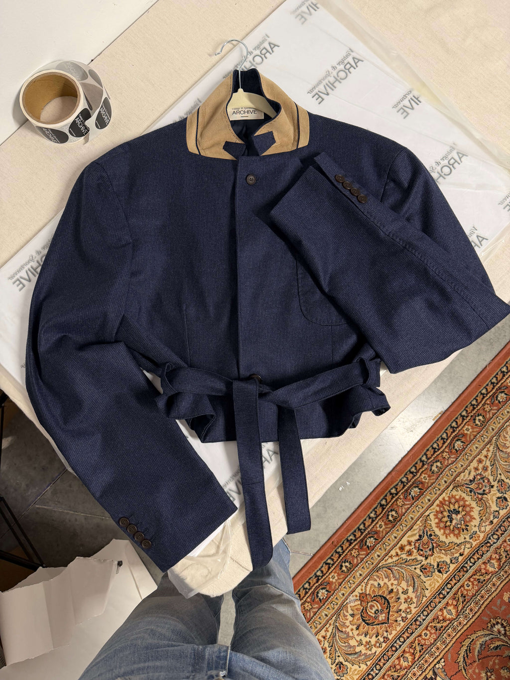 Tied-up Blazer - Soft Blue (L)