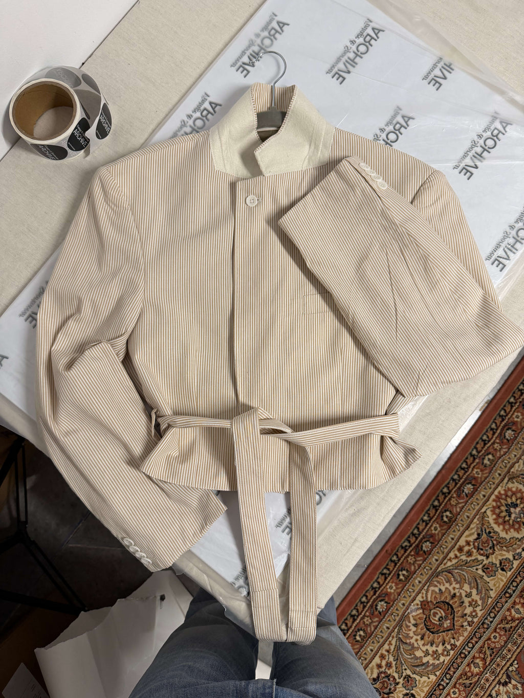 Tied-up Blazer - Cream (S)