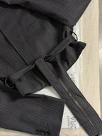 Tied-up Blazer - Grey Pinky Lines (S)