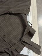 Tied-up Blazer - Brown Stripped (L)