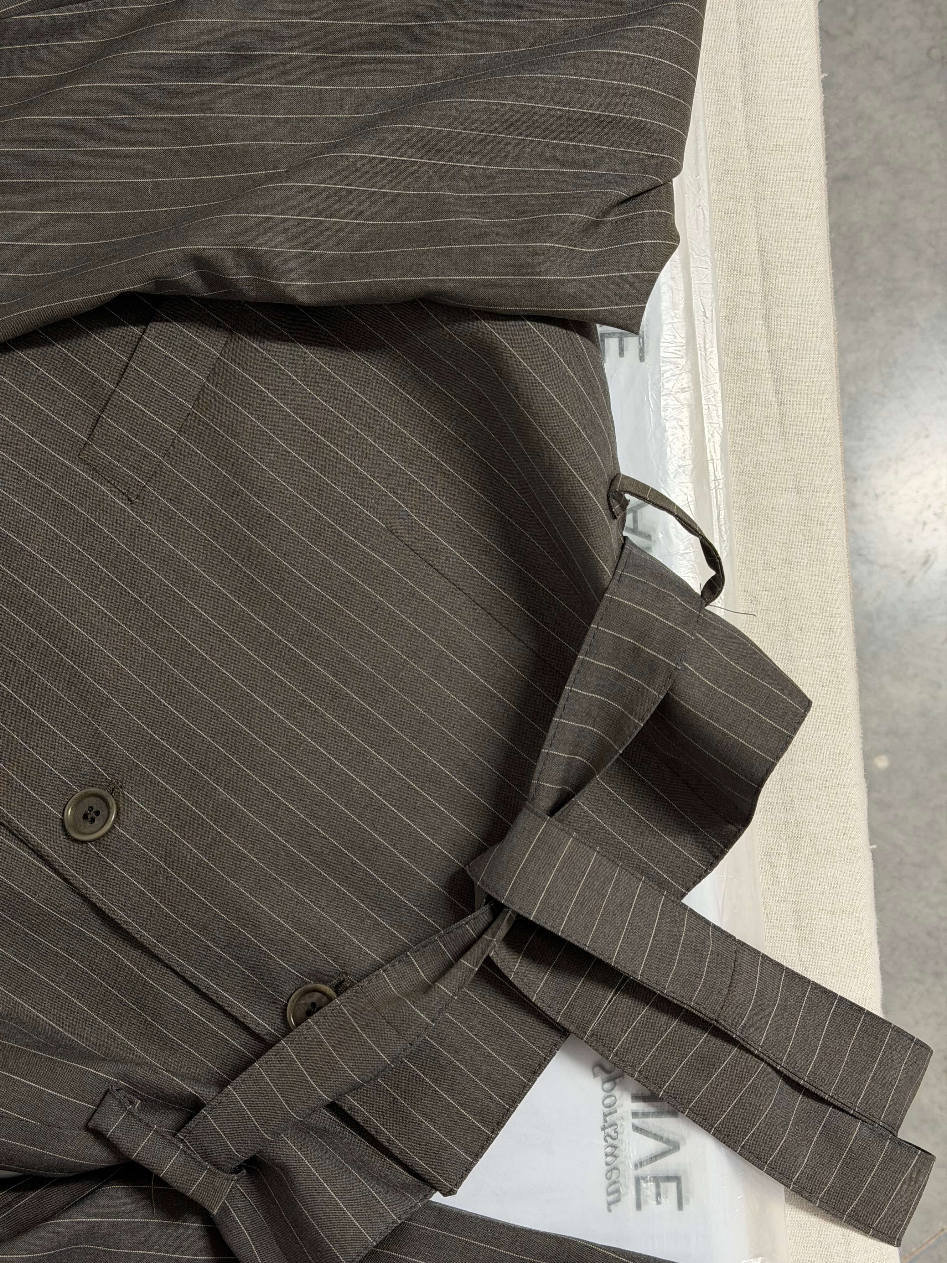 Tied-up Blazer - Brown Stripped (L)