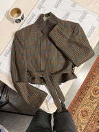 Tied-up Blazer - Checkred Dream (S)