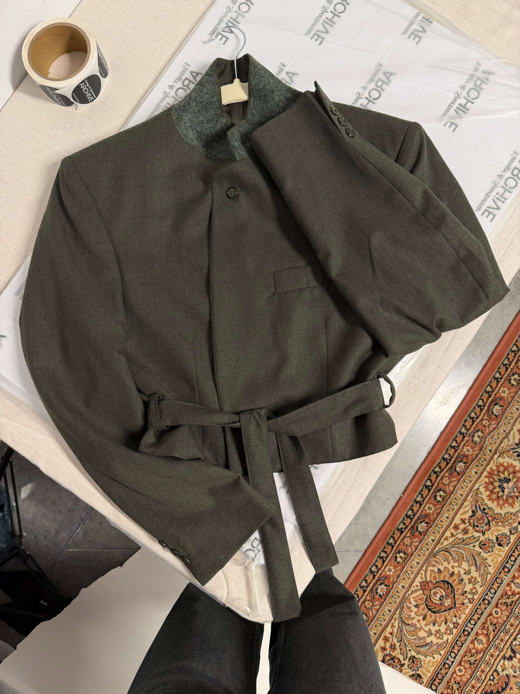 Tied-up Blazer - Plain Green (M)