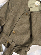 Tied-up Blazer - Textured Light Green (M)