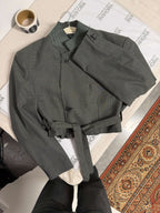 Tied-up Blazer - Green Squared (XL)