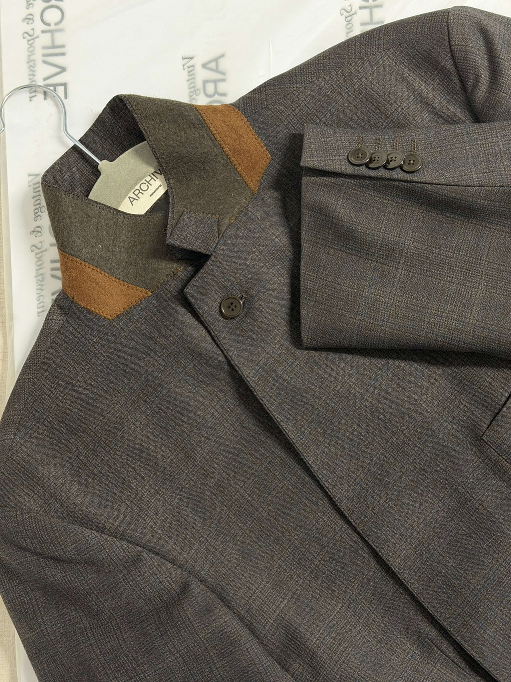 Tied-up Blazer - Brown Collar (M)