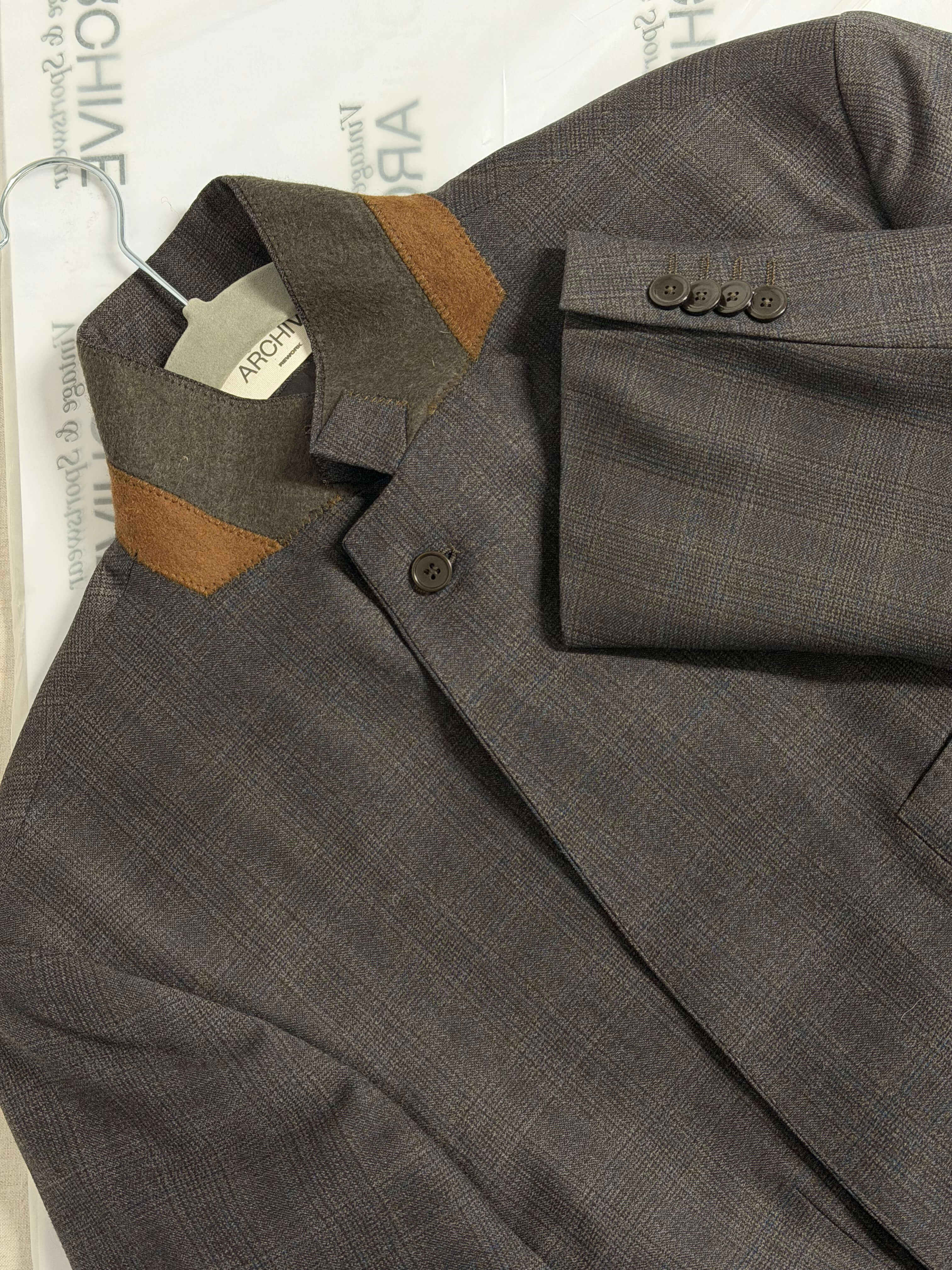 Tied-up Blazer - Brown Collar (M)
