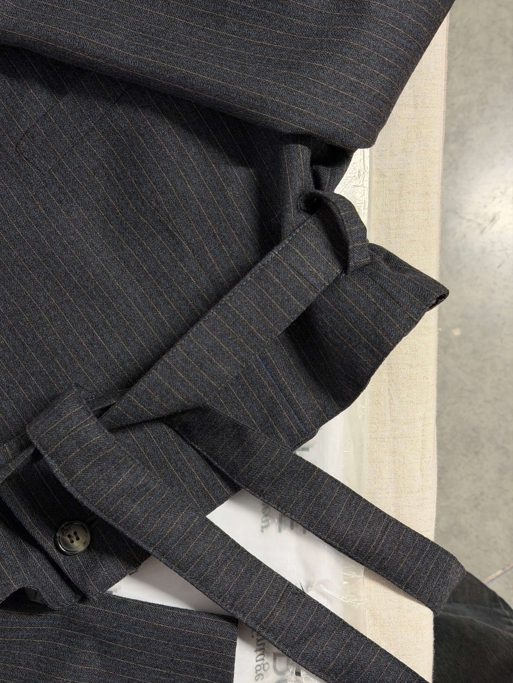 Tied-up Blazer - Textured Navy (M)