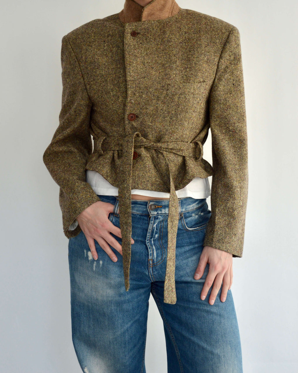 Tied-up Blazer - Granulated Beige (M)