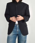 High Neck Blazer - Navy Business (L)