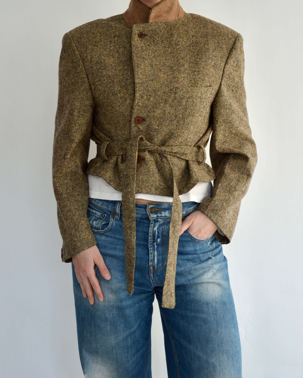 Tied-up Blazer - Granulated Beige (M)