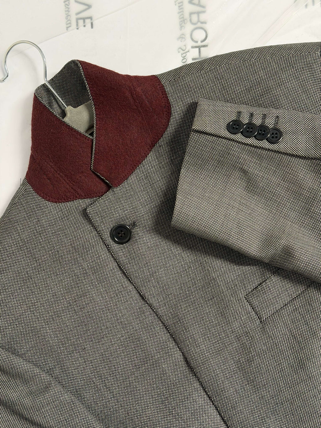 Tied-up Blazer - Burgundy Colar (M)