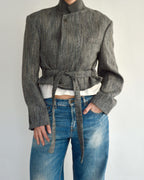 Tied-up Blazer - Textured Rain (M)