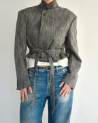Tied-up Blazer - Textured Rain (M)