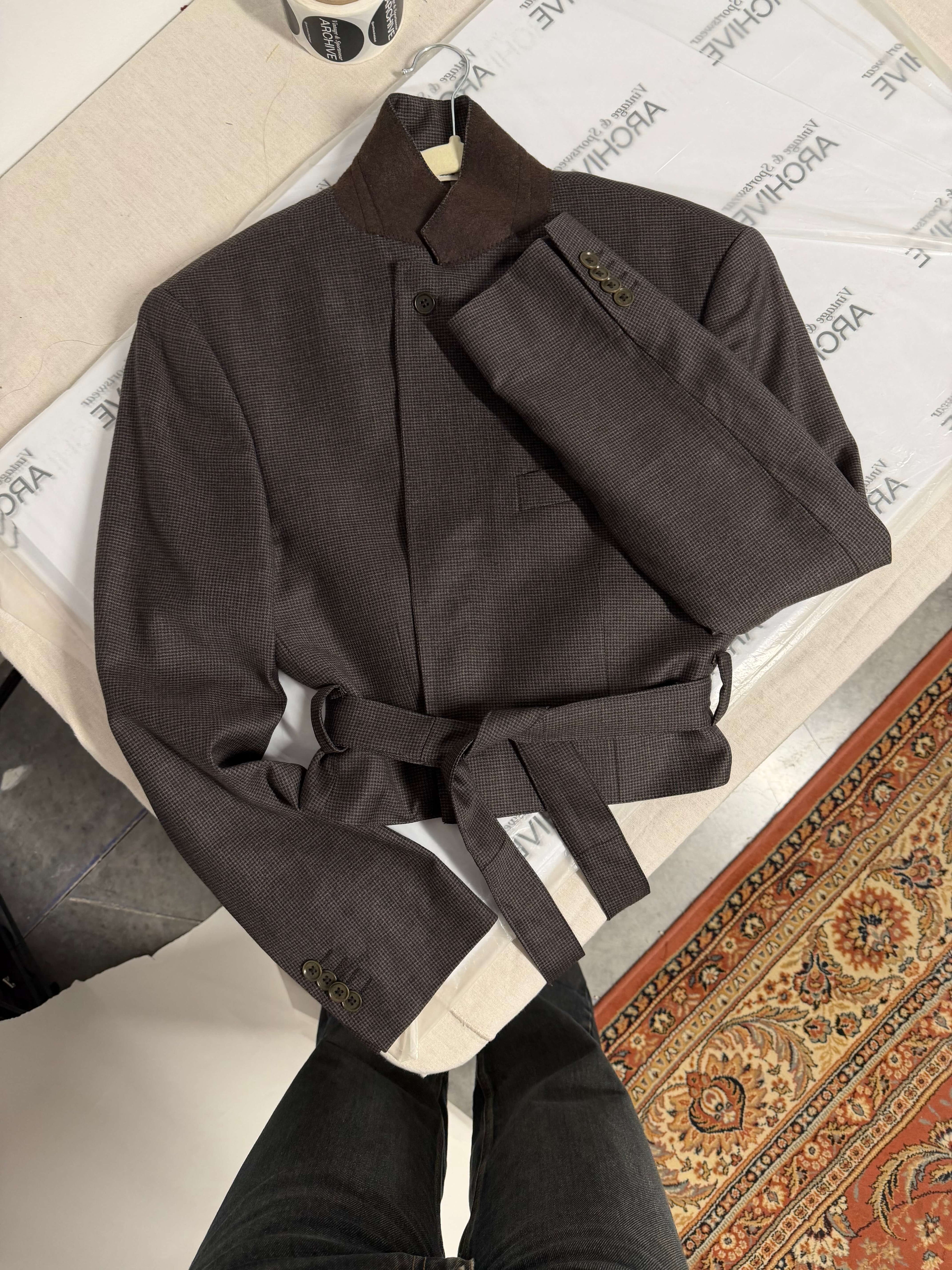 Tied-up Blazer - Cool Brown (S)