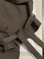 Tied-up Blazer - Business Brown (XL)