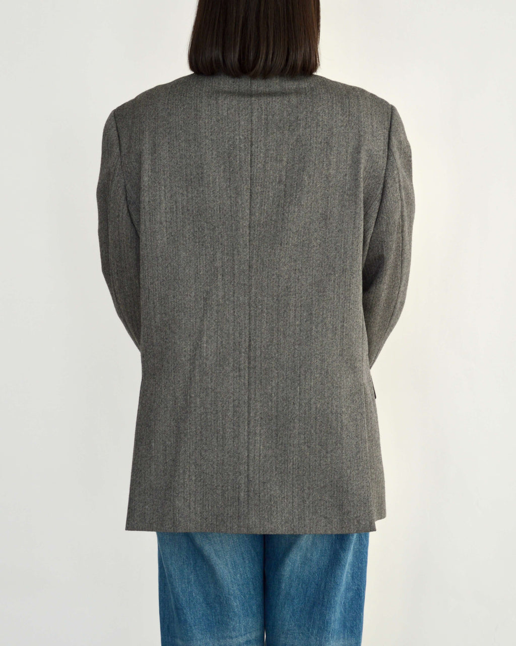 High Neck Blazer - Darker Grey (M)