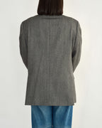 High Neck Blazer - Darker Grey (M)