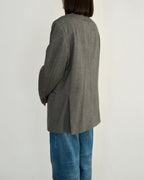 High Neck Blazer - Darker Grey (M)