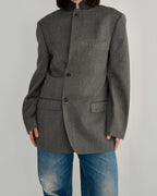 High Neck Blazer - Darker Grey (M)